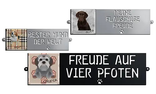 Panneau avertissement chien enragé