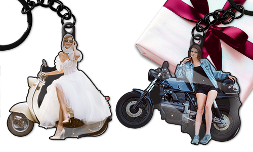 Car silhouette keychain as a gift for yourself