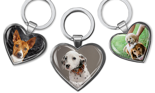Personalised keychain heart - the best gift for a dog owner