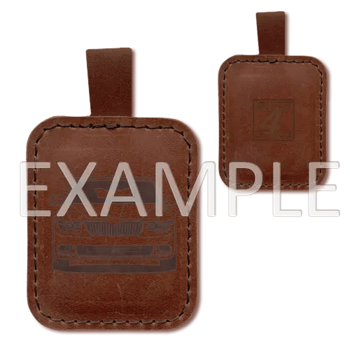 Leather key chain