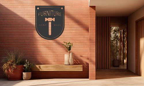 LED-verlicht metalen logo - uniek cadeau voor vrienden of zakenpartners