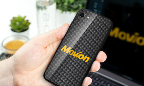 Telefoonhoesje met bedrijfslogo in klassiek ontwerp