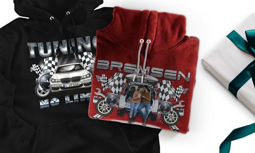 Tuning-Hoodie mit deinem Freund-Foto