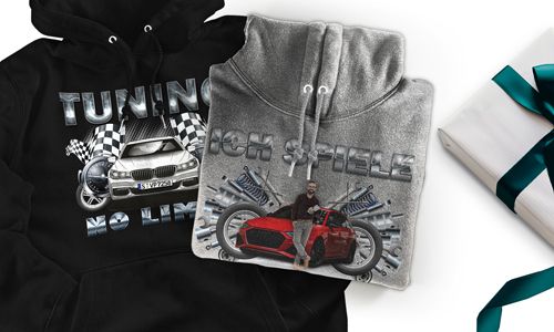 Tuning-Hoodie mit deinem Foto