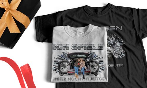 Tuning T-Shirt mit Auto/Foto für deine beste Freundin Autofan