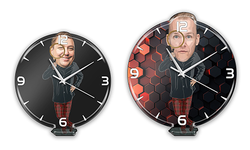 Personalized Wall Clock Comic Hobby - Riddles