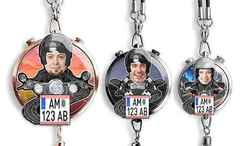 Car air freshener foto motorcycle rider