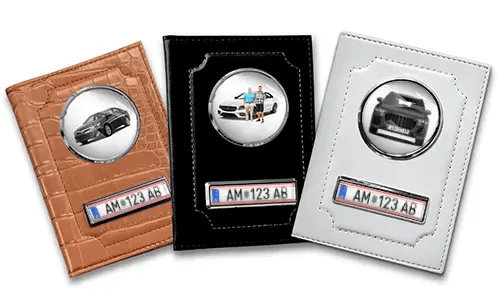 Personalized car document holder for son