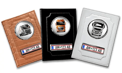 Personalized truck document holder