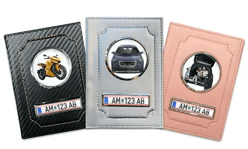 Portadocumenti auto personalizzato