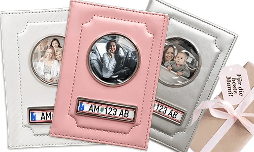 Cadeau voor mama: gepersonaliseerde hoes voor kentekenbewijs