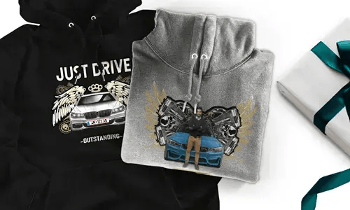 Sudadera con motivo de coche para hermano