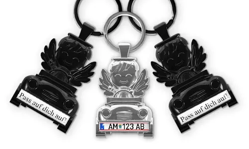 category-keychain-angel-in-car-license-plate-coated