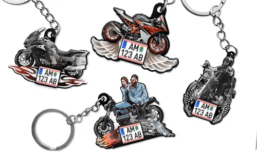 Přívěsek na klíče motocyklu - fotografie