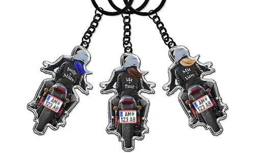 Nøglering Motorcyklister Par