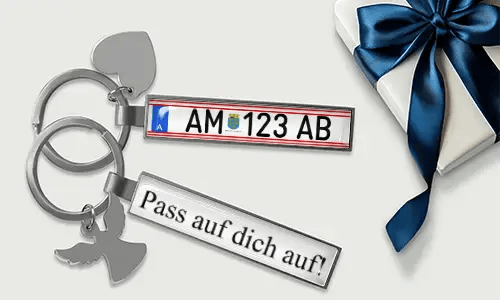 Portachiavi personalizzato con targa per migliori amici