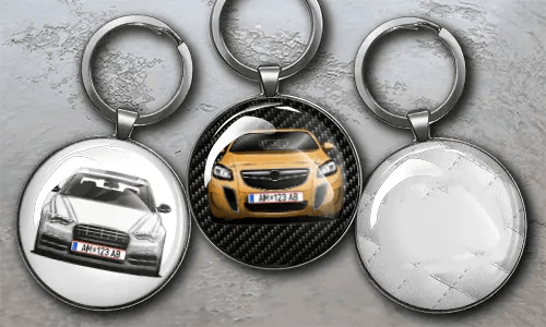 Nyckelring rund - Premium