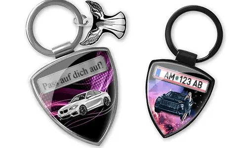 Keychain shield - the best gift for your sister