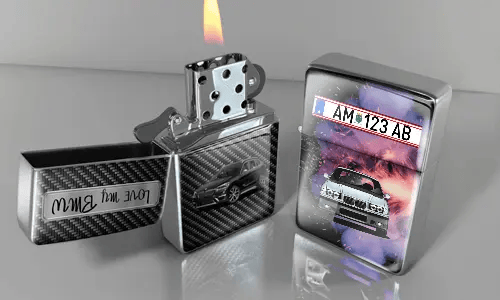 Stainless Steel Standard Lighter