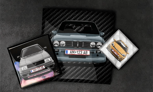 Magnes czworokątny bezramkowy