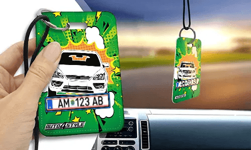 Lustro z nadrukiem prostokątnym