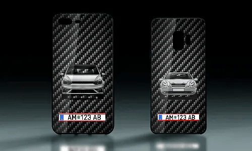 TELEFOONHOES - GLAS CARBON