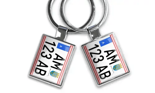 Motorcycle Keychain - Chrome