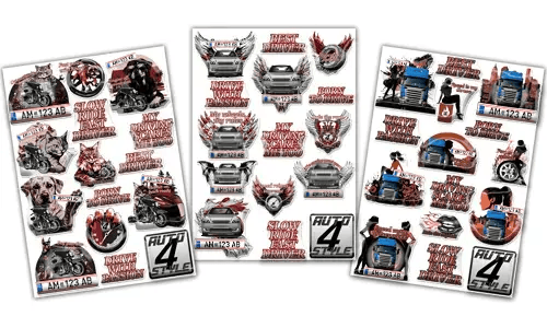 Set di adesivi personalizzati