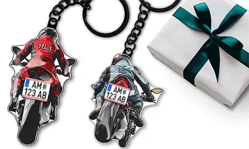 Sport motorcycle keychain – gift for you
