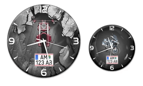 Horloge murale pour les passionnés de moto