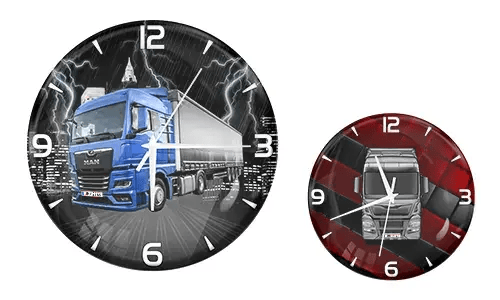 Orologio da parete con immagine di camion