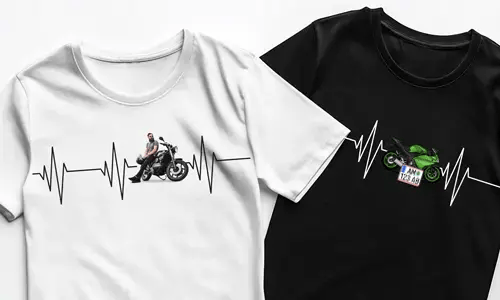 T-shirt With Motorcycle