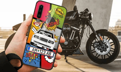personalisierte handyhülle mit Motorradsilhouette handyhülle mit motorrad motiv