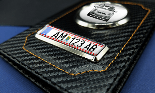Car documents holder lying