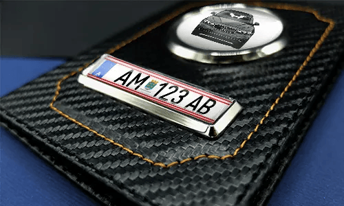 Car documents holder lying