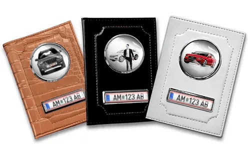 Car registration holder for brother