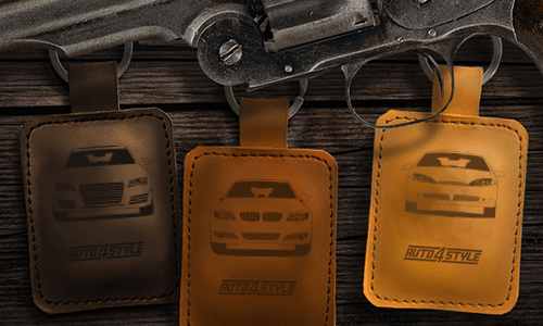gallery-keychain-leather-quadrangular-car silhouette-1