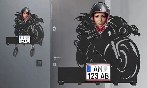 gallery-keyholder-wall-motorcycle-rider-skeleton-face-license-plate-and-text-printed-2