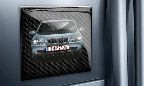 foto magnet mit dem Hund auf dem Wand personalisierte magnete