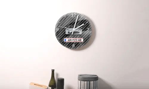 wanduhr mit foto auf dem Wand wanduhr mit bildern