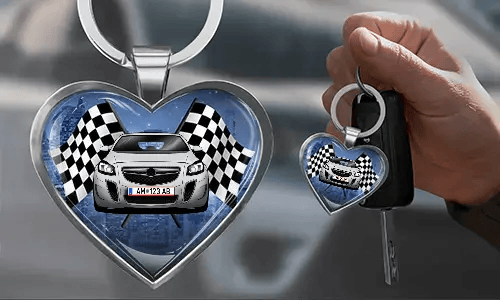 gallerykeychain-heart-with-car-personalized-3