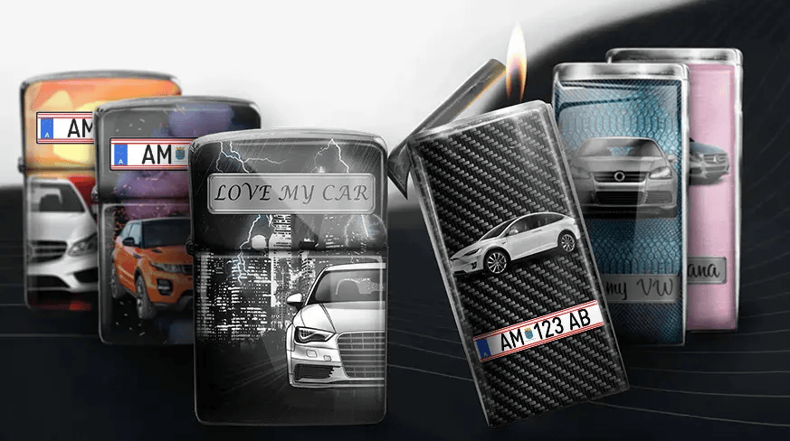 Personalized Stainless Steel Lighters