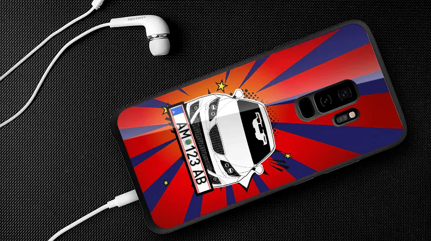 Mobile Case Comic Silhuette